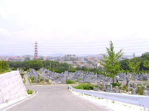 神戸市立鵯越墓園の風景